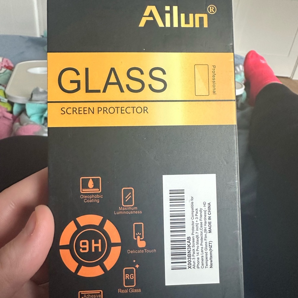 Never opened 3 pack iPhone 14 Pro Max Ailun glass Screen Protector